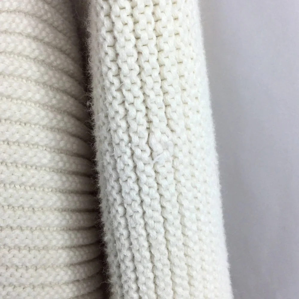 Free People La Brea V-Neck Sweater Women's Size Large Ivory V-Neck Slouchy Boxy